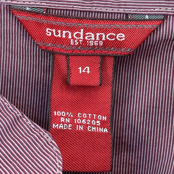 Sundance Womens 14 Purple Embroidered Pullover Tunic Top Long Sleeve Shirt - Picture 3 of 10